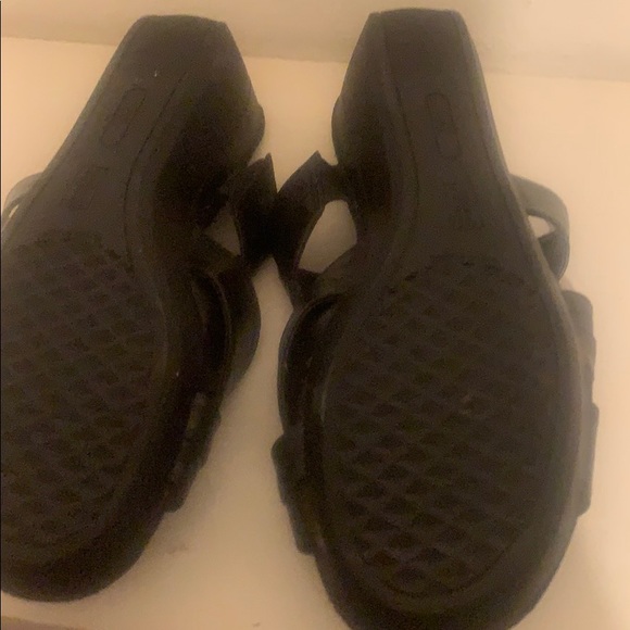 A2 heelrest black wedge sandals - Picture 5 of 7